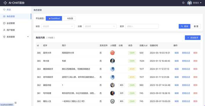 后台概览